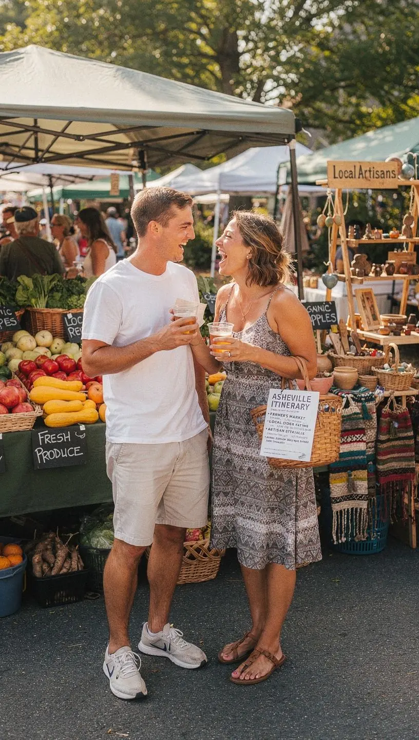 Группа туристов, изучающих карту во время остановки на живописной трассе.