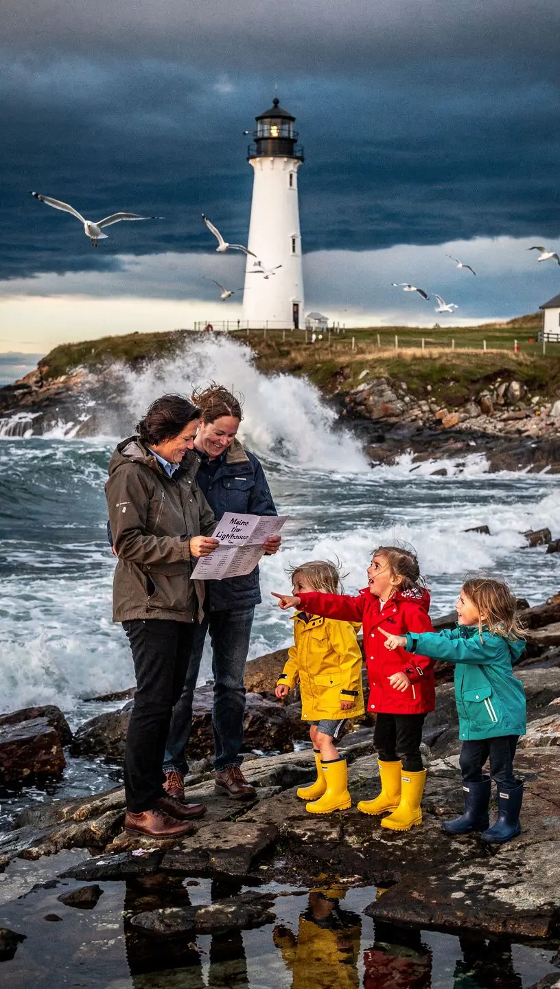 Туристическая группа, обсуждающая планы на день в кафе на открытом воздухе.